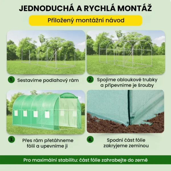 Fóliovník 2.5×4×2 m