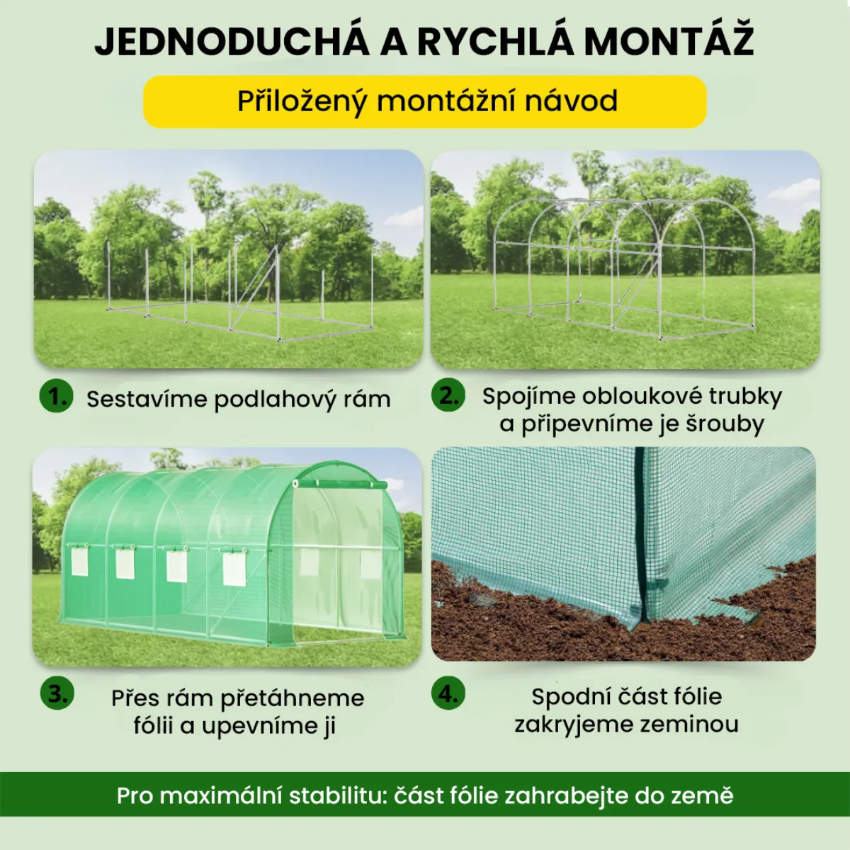 Fóliovník 2.5×4×2 m