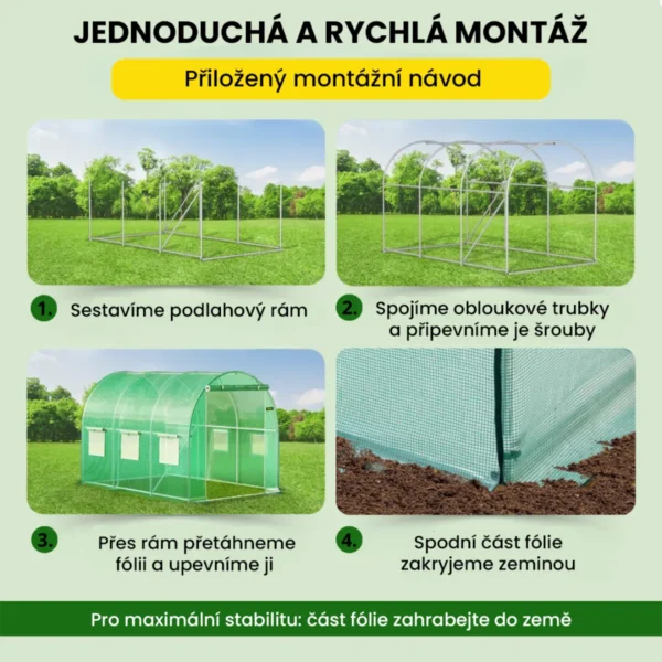 Fóliovník 2×3.5×2 m