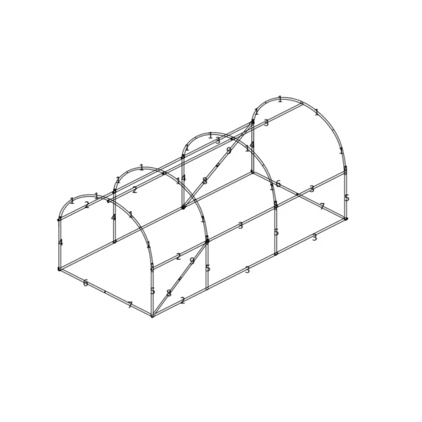 Fóliovník 2×3×2 m