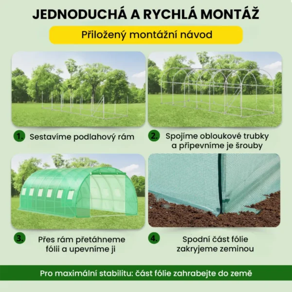 Fóliovník 3×6×2 m