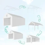 Garážový stan 3×6 m