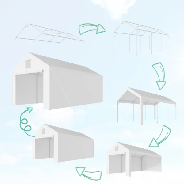 Garážový stan 3×6 m