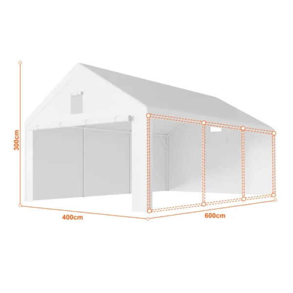 Garážový stan 4×6 m