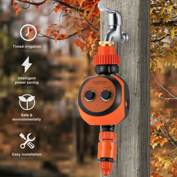 Časovač zavlažování – automatické zalévání zahrady