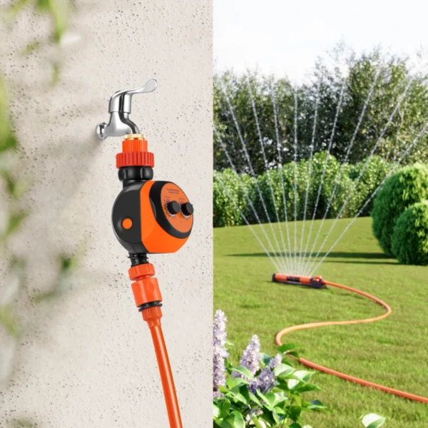 Časovač zavlažování – automatické zalévání zahrady