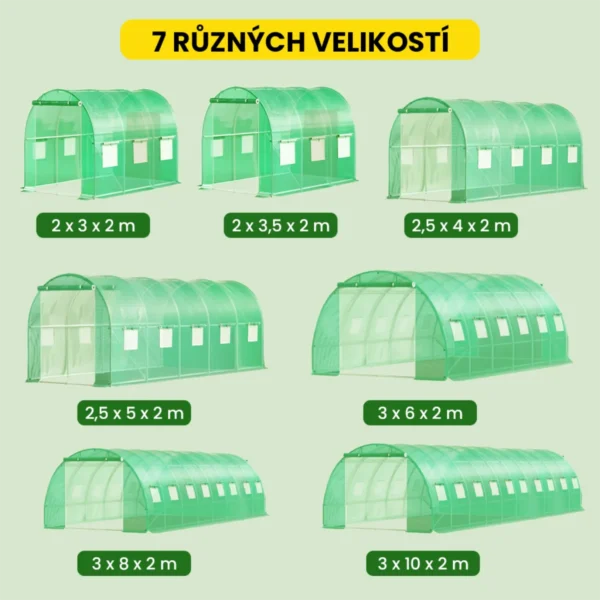 Fóliovník – stabilní, dvojité dveře, UV ochrana