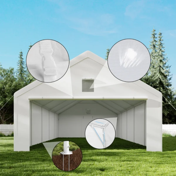 Garážový stan 5×10 m