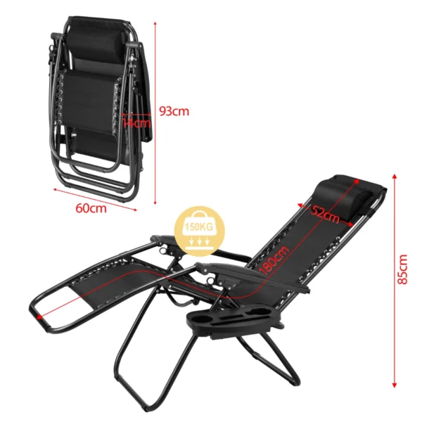 Skládací zahradní lehátko