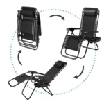 Skládací zahradní lehátko