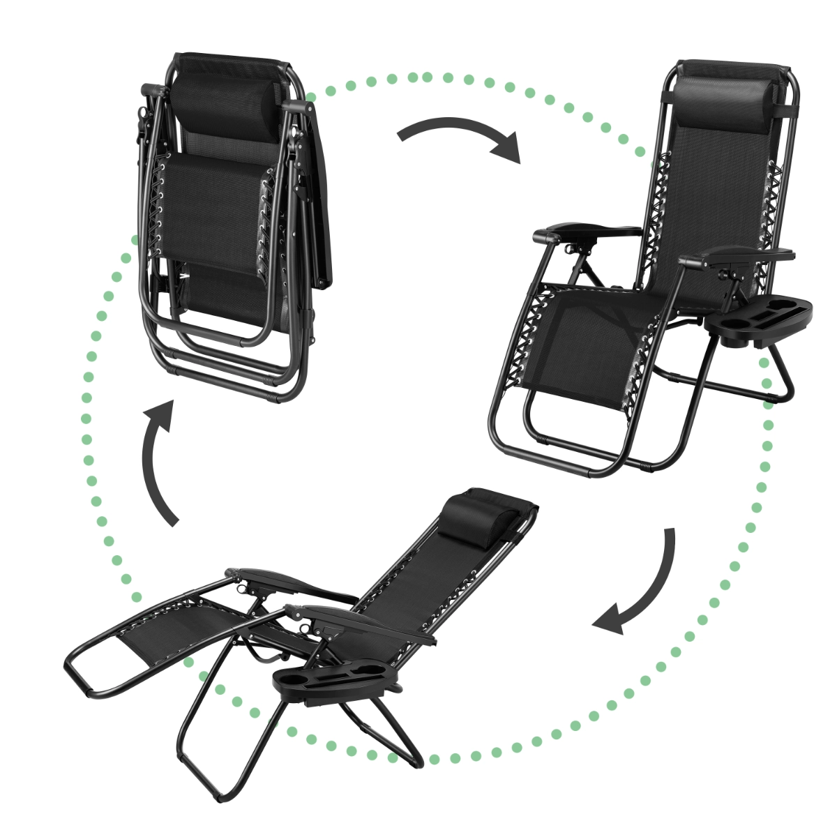 Skládací zahradní lehátko