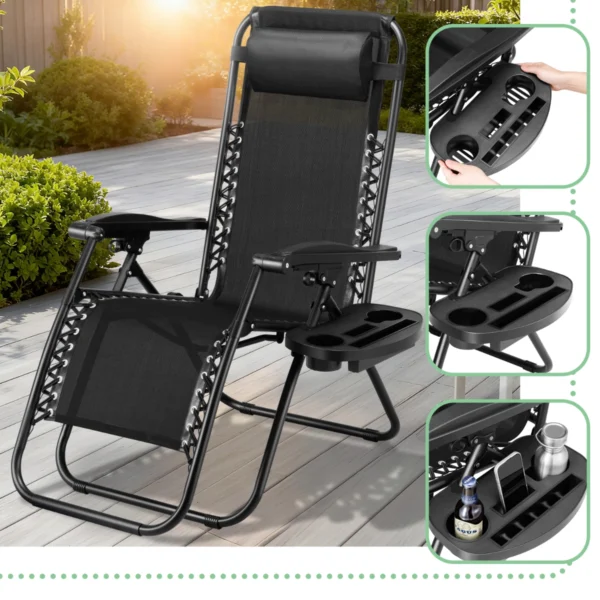 Skládací zahradní lehátko