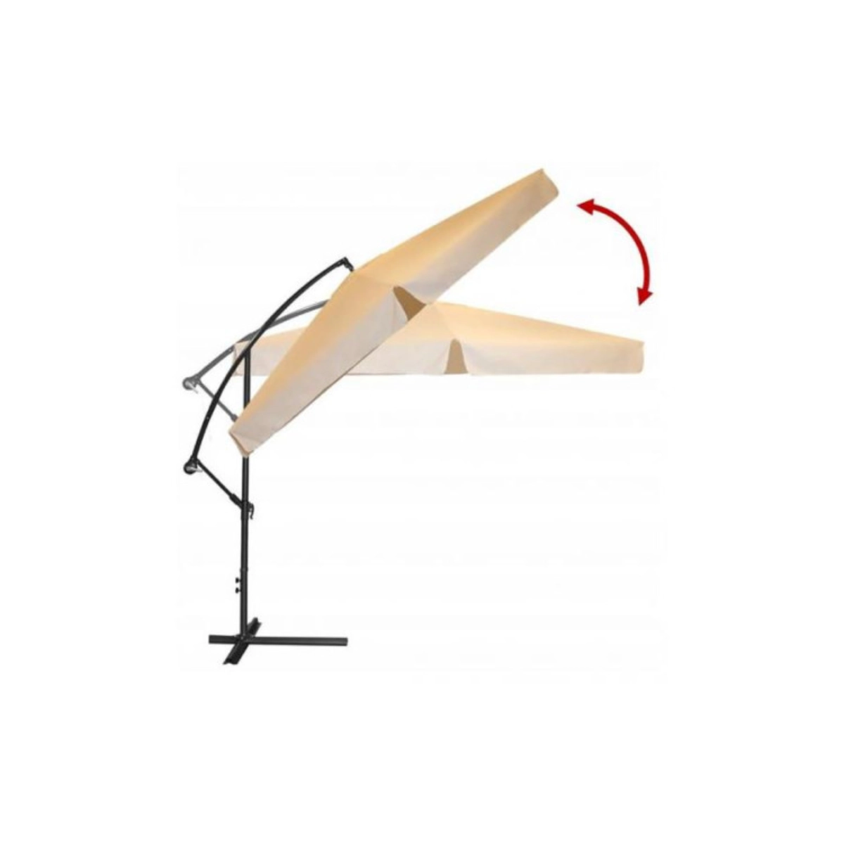 Zahradní slunečník 3 m – béžové