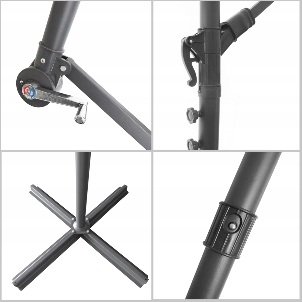 Zahradní slunečník 3 m – stabilní hliník + UV látka