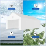 Garážový stan – konstrukce 38 mm + plachta 280 g/m²