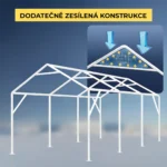 Garážový stan – konstrukce 38 mm + plachta 280 g/m²