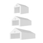 Garážový stan – konstrukce 38 mm + plachta 280 g/m²