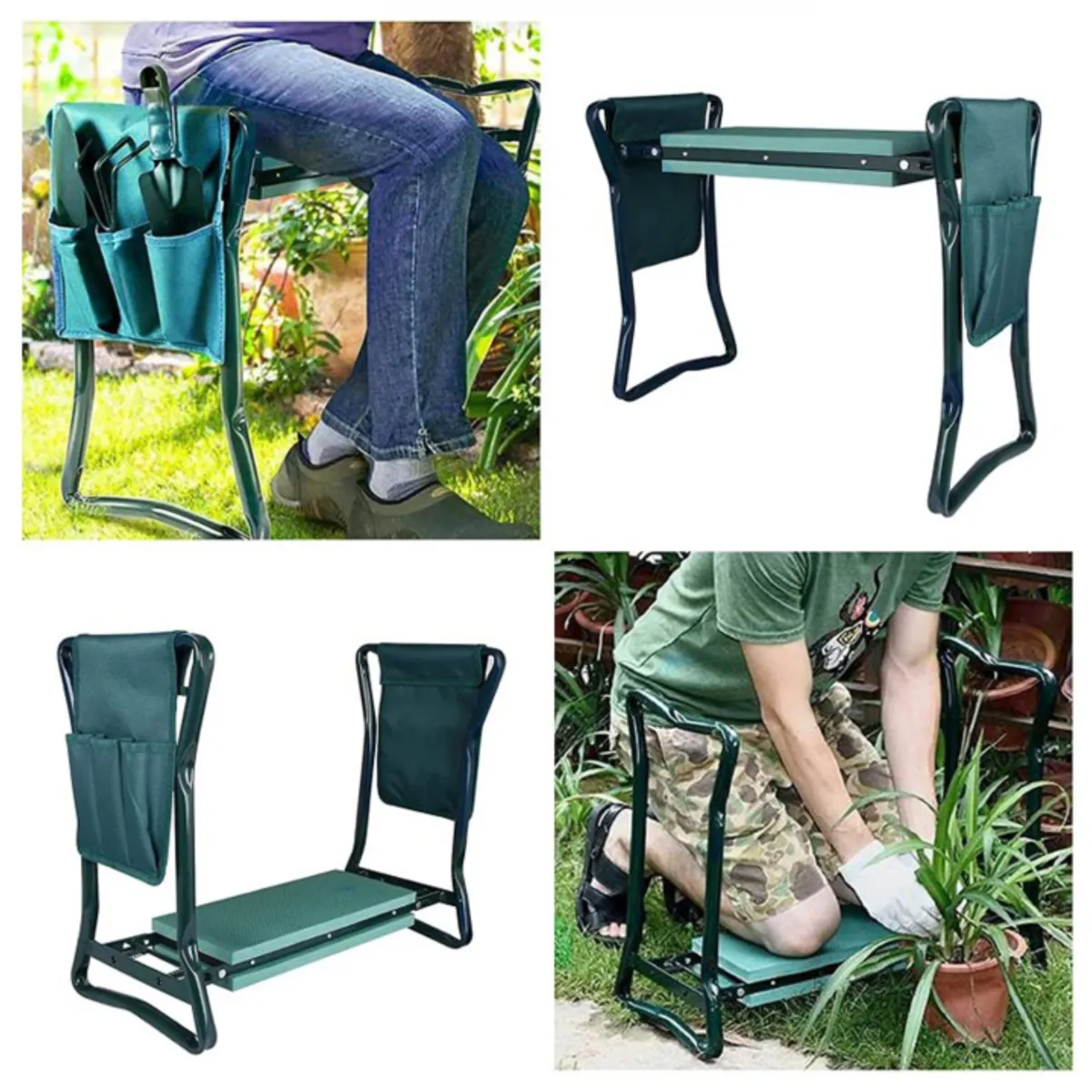 Zahradní stolička – klekátko 3 v 1 s organizérem