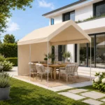 Zahradní pavilon – přístřešek 3 x 4 m se snímatelnými stěnami (běžový)