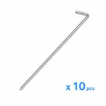 Kovové upevňovací kolíky pro stany a plachty 30 cm – 10 ks