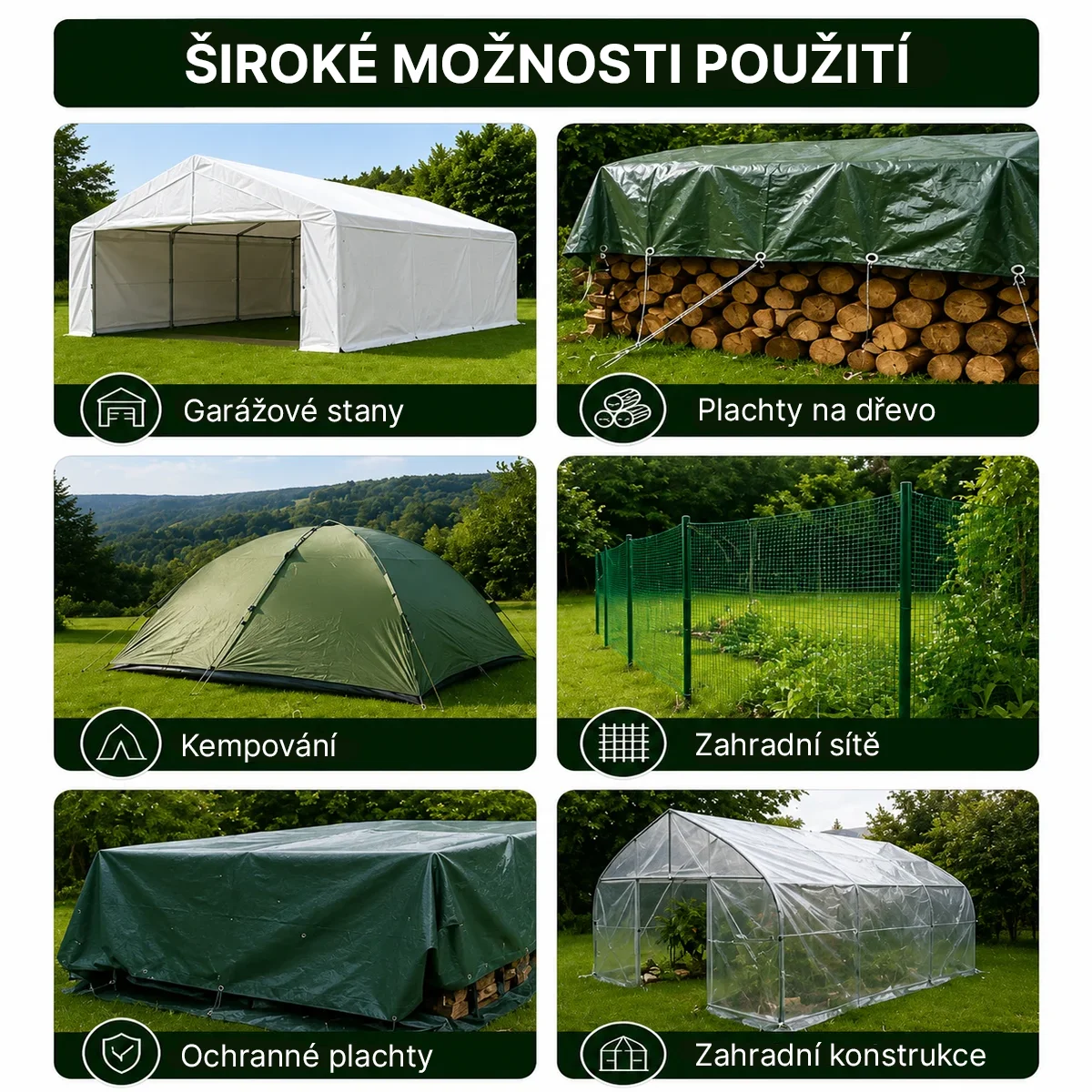 Kovové upevňovací kolíky pro stany a plachty 30 cm – 10 ks