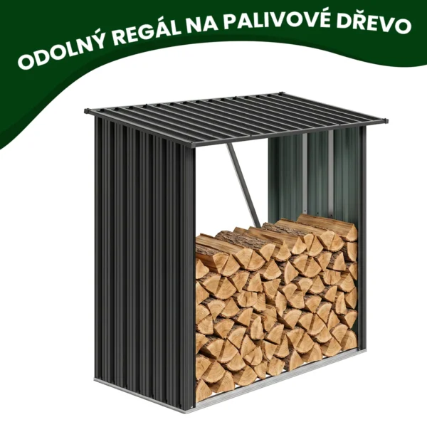 kovovy-pristresek-na-drevo-premium-1 Kovový přístřešek na dřevo Premium 89 × 163 × 154 cm (1,5 m²)